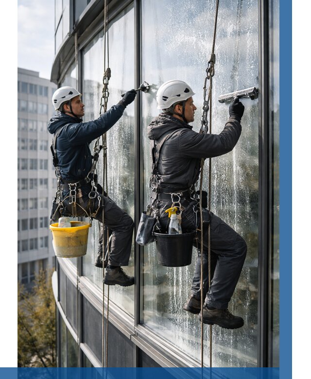 Мойка панорамных окон в Люберцах от 368 р. заказать у ВЫСОТНИК-Люб