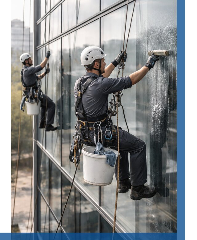 Мойка сплошного остекления в Люберцах, заказать от 316 р.| ВЫСОТНИК-Люб