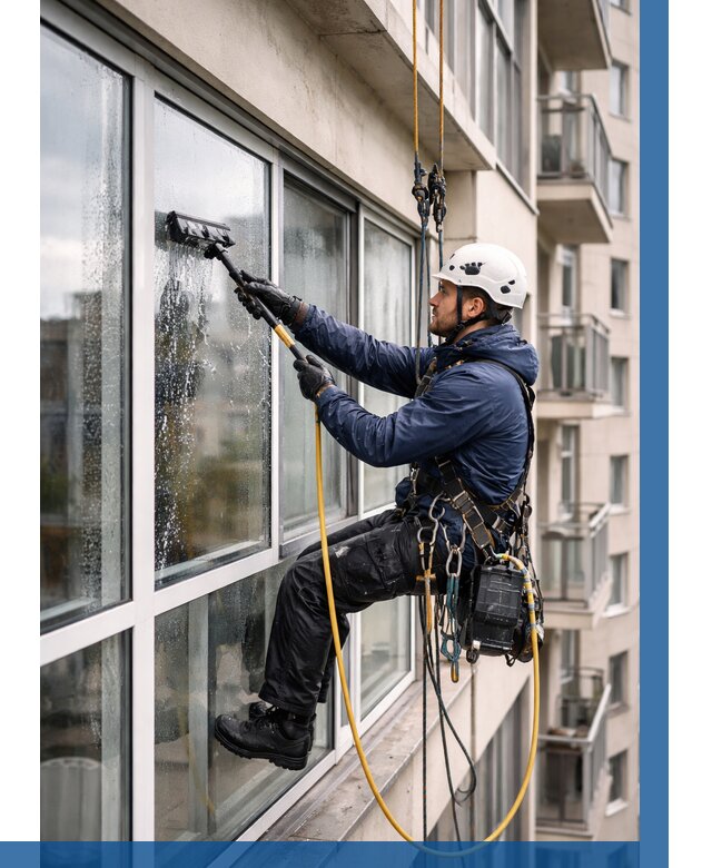 Мойка балконного остекления в Люберцах от 3682 р. | ВЫСОТНИК-Люб