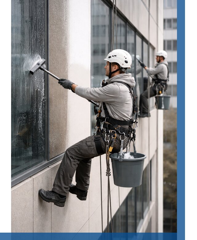 Мойка фасадов зданий в Люберцах под ключ от 368 р. | ВЫСОТНИК-Люб