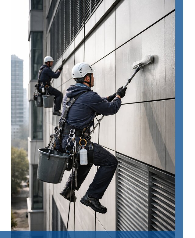 Мойка вентилируемого фасада в Люберцах от 263 р. | ВЫСОТНИК-Люб