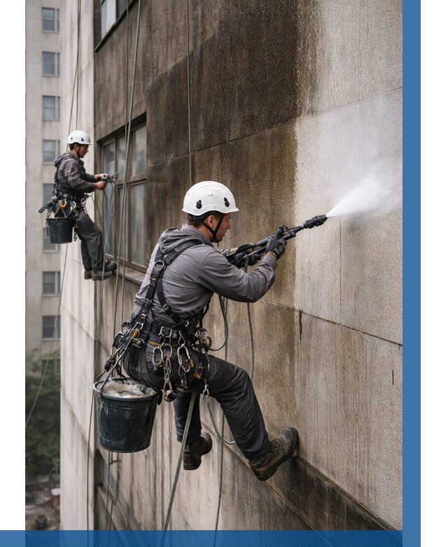 Очистка фасада от копоти в Люберцах от 263 р. | ВЫСОТНИК-Люб