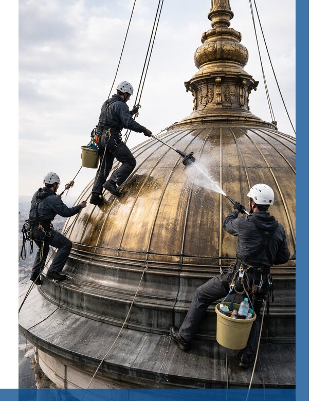 Мойка куполов и шпилей в Люберцах от 8417 р. - заказать | ВЫСОТНИК-Люб