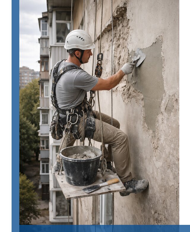 Восстановление фасадной штукатурки в Люберцах с гарантией качества