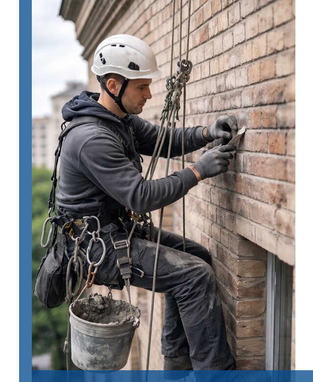 Качественный ремонт кирпичной кладки фасада в Люберцах с гарантией