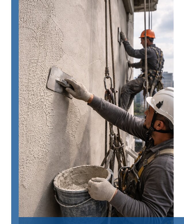 Декоративная штукатурка фасада с утеплением и защитой в Люберцах