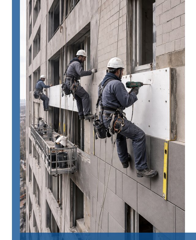 Монтаж фасадных термопанелей высокого качества в Люберцах