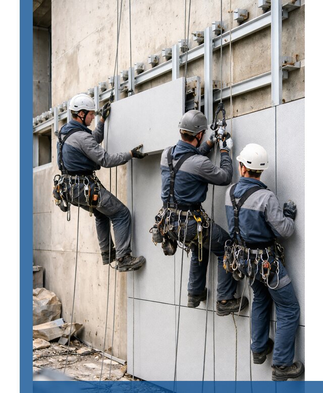 Монтаж вентилируемого фасада в Люберцах под ключ с гарантией качества