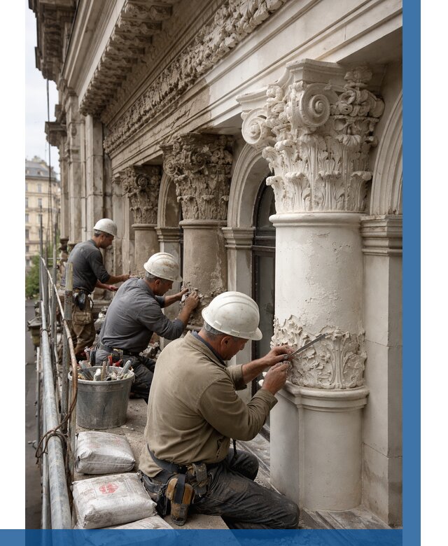 Реставрация фасадной лепнины в Люберцах от 2630 р. | ВЫСОТНИК-Люб