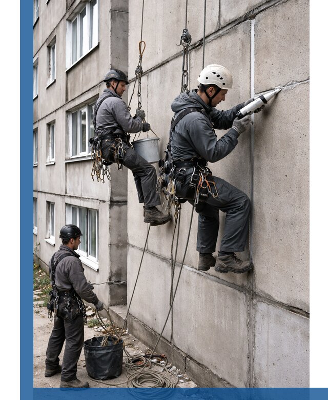 Герметизация межпанельных швов в Люберцах с гарантией герметичности