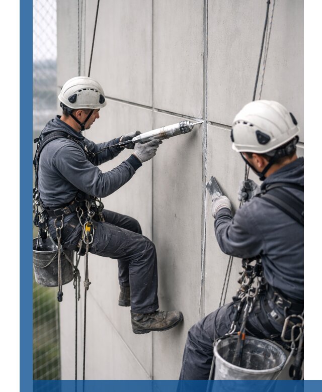 Первичная герметизация швов фасадов и кровель в Люберцах