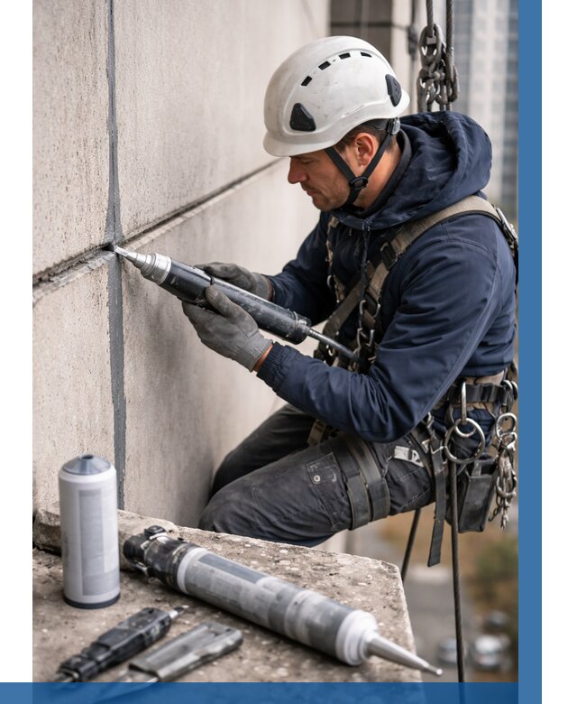 Вторичная герметизация швов в Люберцах от 473 р. | ВЫСОТНИК-Люб