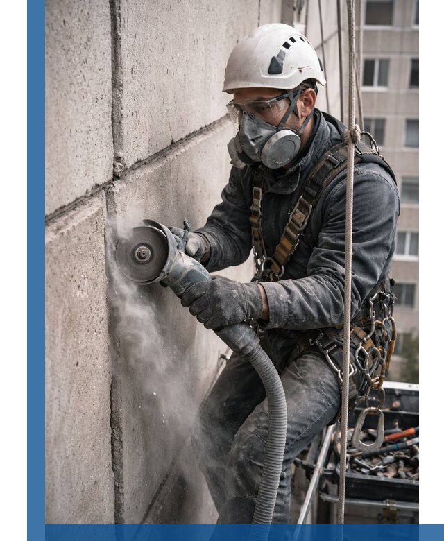 Штробление межпанельных швов в Люберцах качественно и быстро