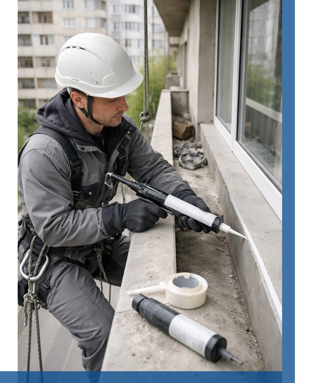 Герметизация швов лоджии в Люберцах от 4734 р. | ВЫСОТНИК-Люб