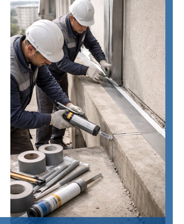 Герметизация примыкания балкона в Люберцах от 4734 р. | ВЫСОТНИК-Люб