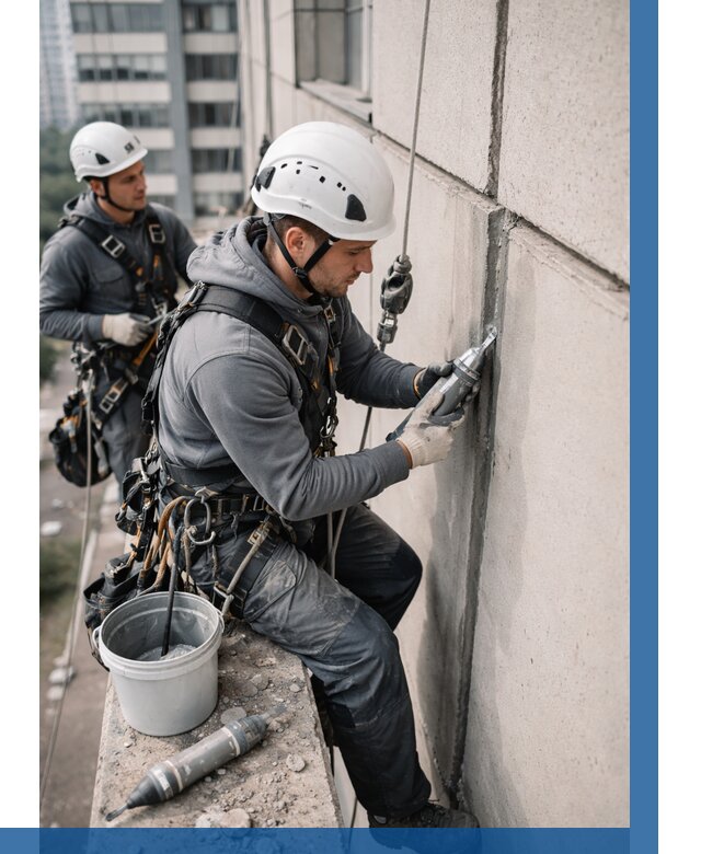 Ремонт деформационных швов здания в Люберцах от 1052 р. | ВЫСОТНИК-Люб