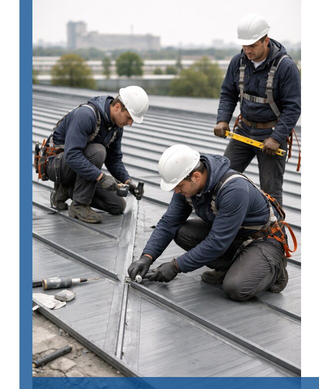 Ремонт фальцевой кровли в Люберцах срочно и качественно