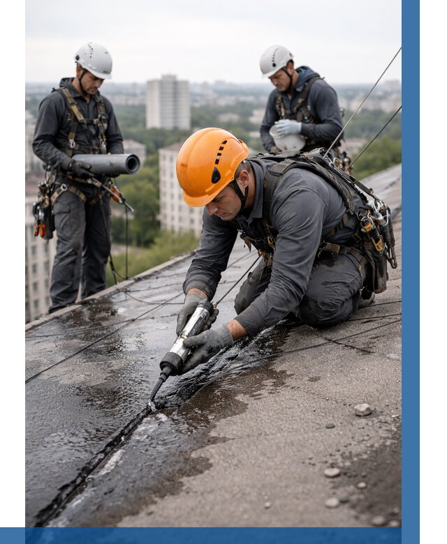 Устранение протечек кровли в Люберцах от 12625 р. | ВЫСОТНИК-Люб