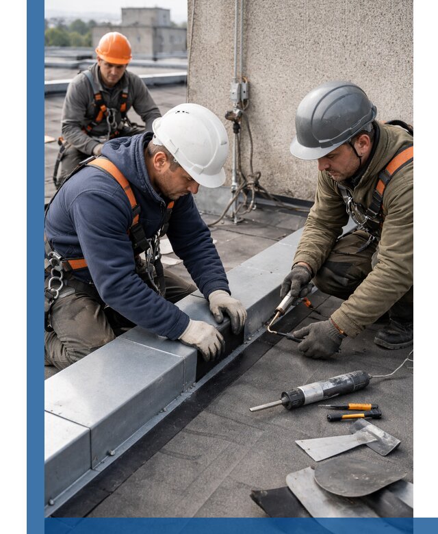 Ремонт кровельных примыканий в Люберцах профессионально