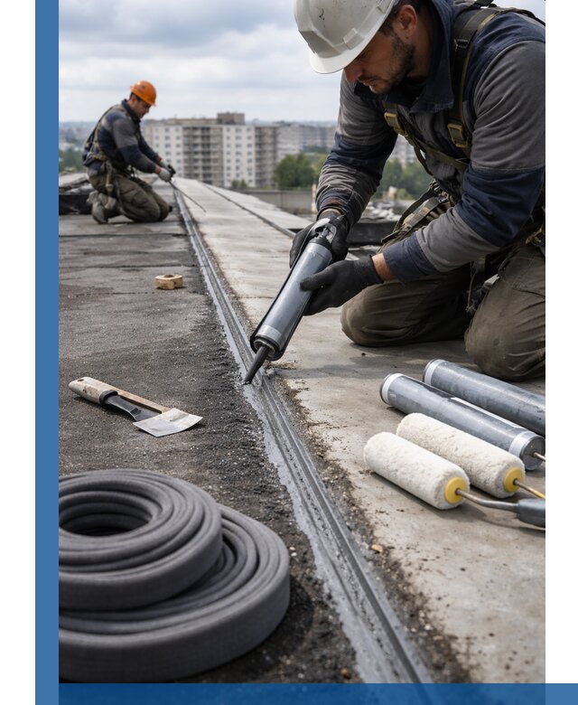Герметизация швов кровли в Люберцах с гарантией герметичности