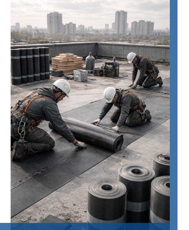 Монтаж мягкой кровли под ключ в Люберцах от 473 р. | ВЫСОТНИК-Люб