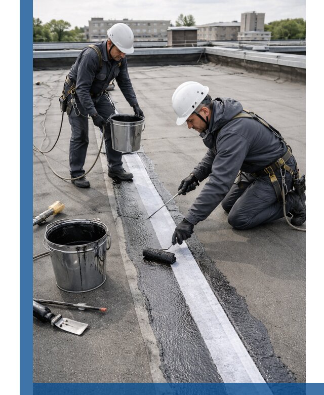 Гидроизоляция кровли мастикой в Люберцах надежная защита