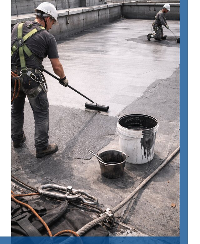 Гидроизоляция кровли жидкой резиной в Люберцах от 526 р. | ВЫСОТНИК-Люб