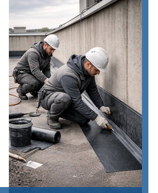 Гидроизоляция примыканий на кровле в Люберцах от 947 р. | ВЫСОТНИК-Люб