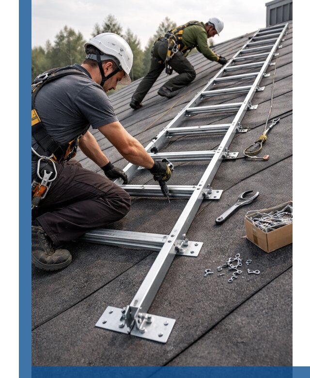 Профессиональный монтаж кровельной лестницы в Люберцах под ключ