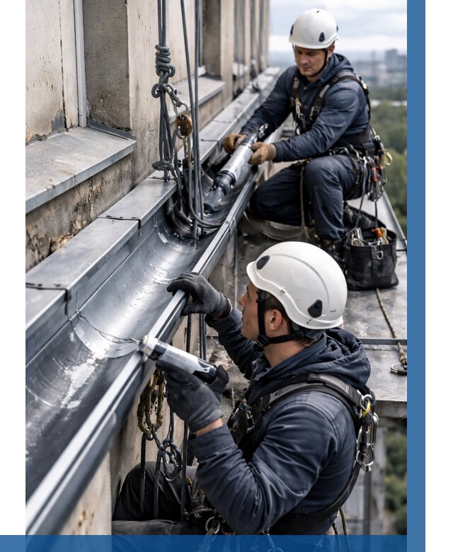 Ремонт водосточных желобов в Люберцах от 6839 р. | ВЫСОТНИК-Люб