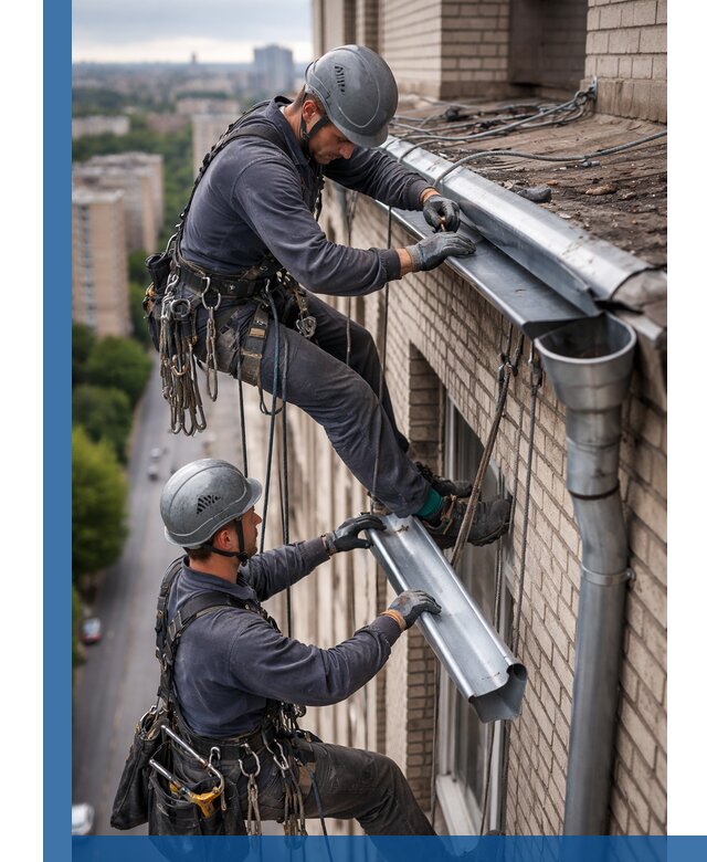 Ремонт водосточных желобов в Люберцах, быстро и качественно