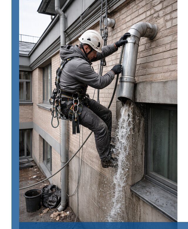 Профессиональная прочистка водосточных труб в Люберцах с гарантией