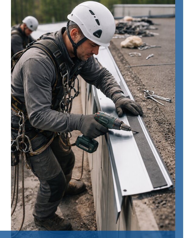 Монтаж капельника на кровле в Люберцах от 316 р. | ВЫСОТНИК-Люб