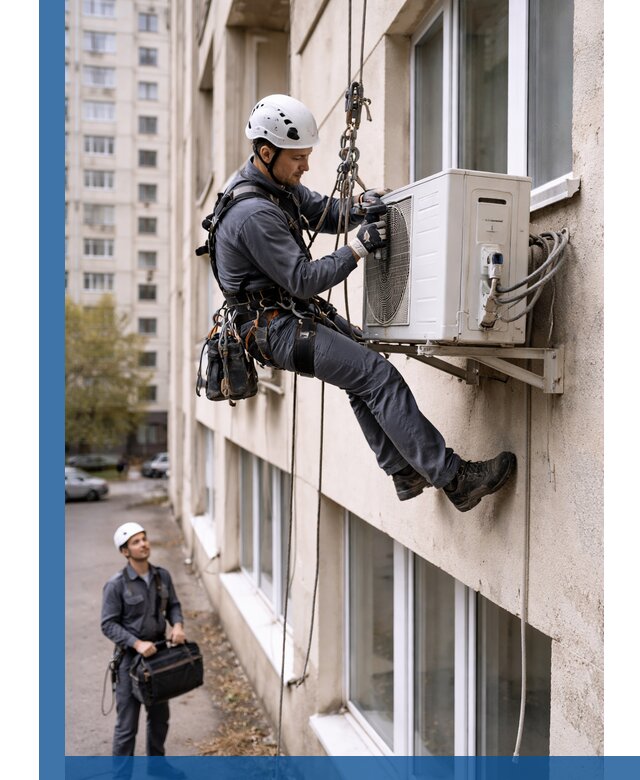 Демонтаж внешнего блока кондиционера в Люберцах профессионально