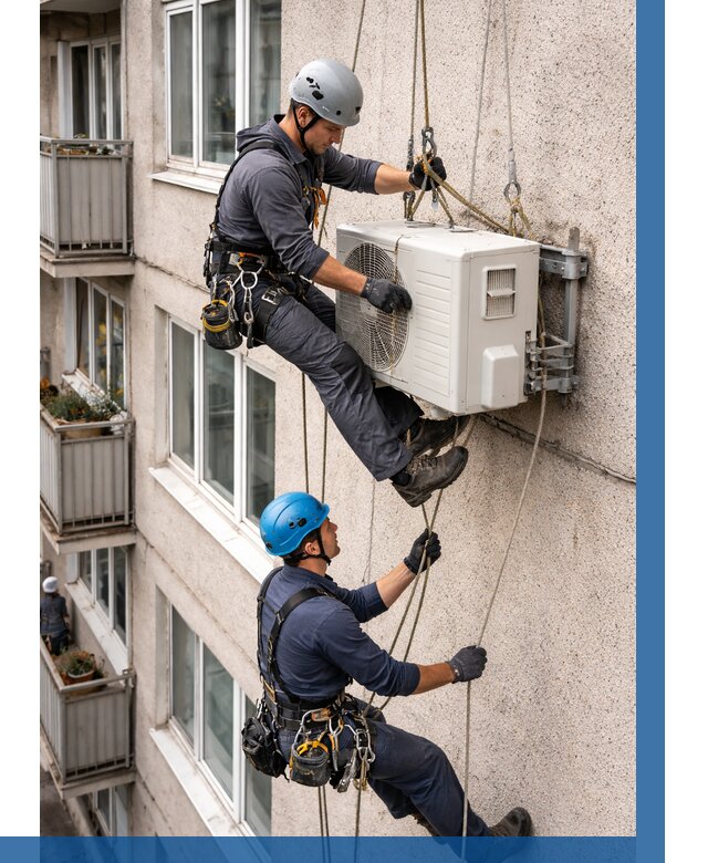 Перенос внешнего блока кондиционера в Люберцах от 9469 р.| ВЫСОТНИК-Люб