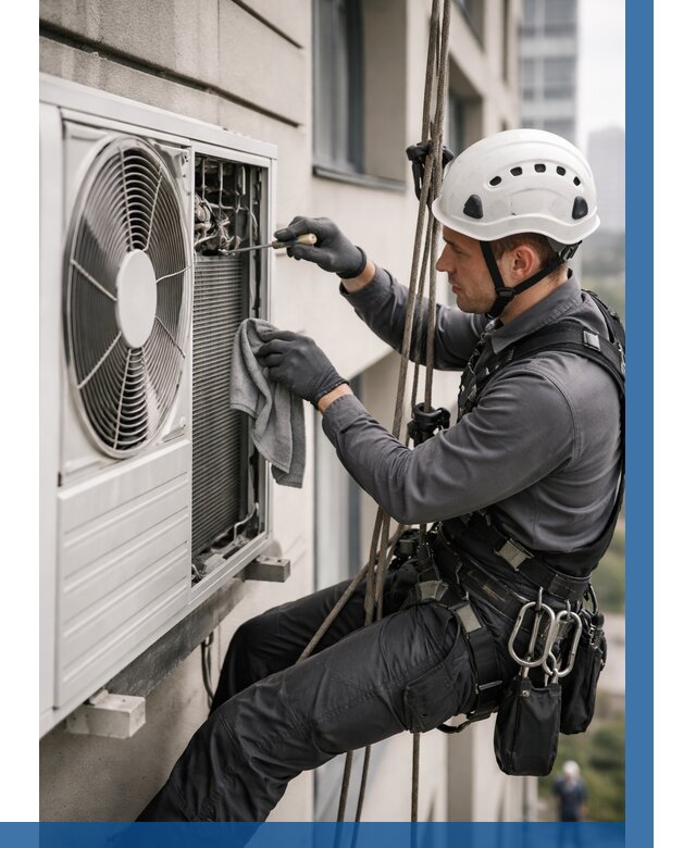 Обслуживание внешнего блока кондиционера в Люберцах от 2841 р.ВЫСОТНИК-Люб