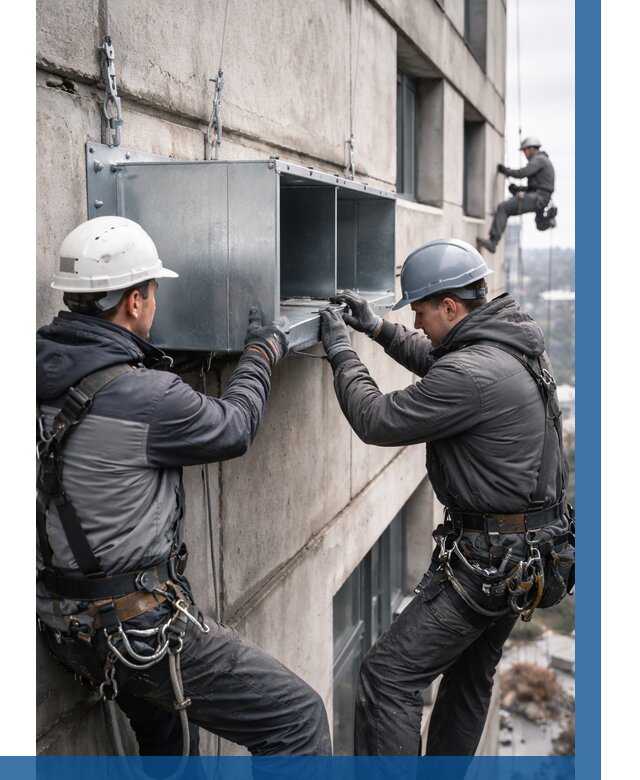 Монтаж вентиляционных коробов в Люберцах от 3156 р. | ВЫСОТНИК-Люб