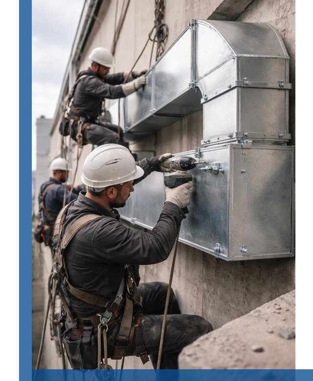 Профессиональный монтаж вентиляционных коробов в Люберцах под ключ