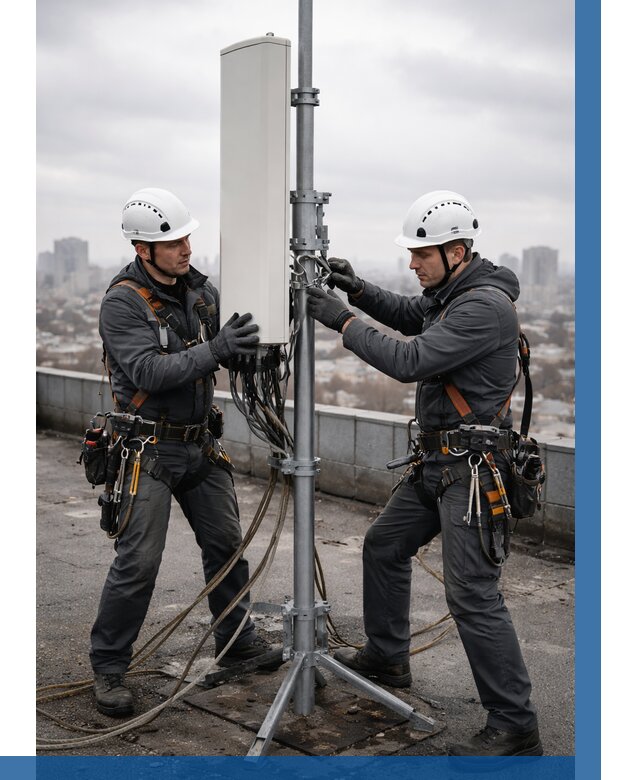 Монтаж антенн связи на крыше в Люберцах от 8943 р. | ВЫСОТНИК-Люб