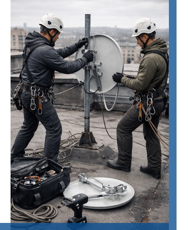 Демонтаж антенн на крыше в Люберцах от 4734 р. | ВЫСОТНИК-Люб