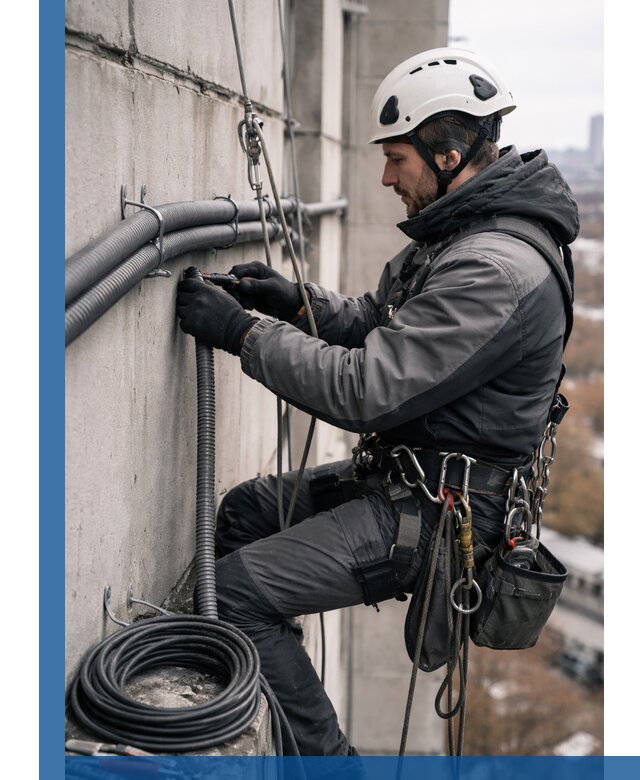 Профессиональный монтаж гофры для кабеля в Люберцах с гарантией