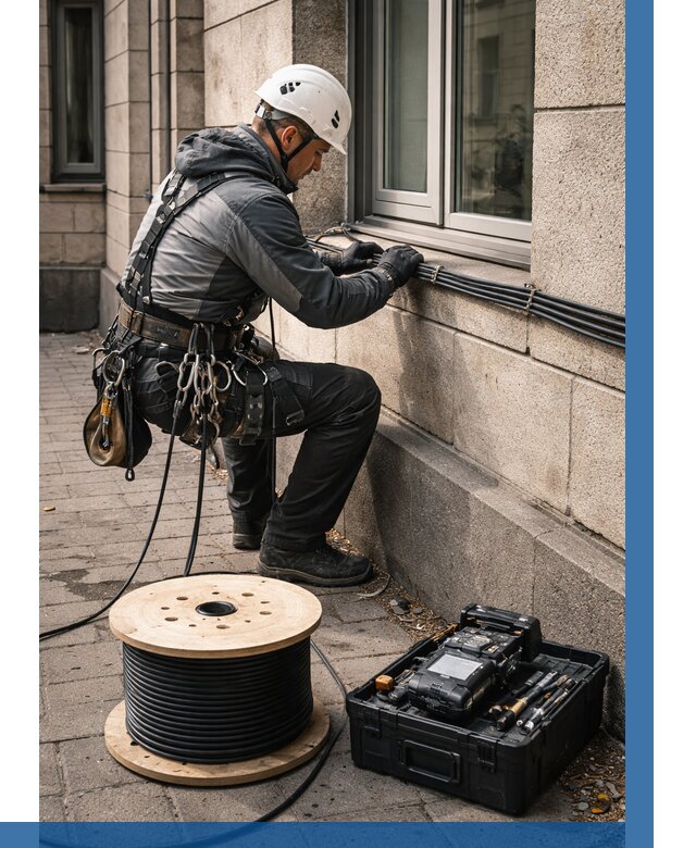 Прокладка оптоволоконного кабеля в Люберцах от 842 р. | ВЫСОТНИК-Люб