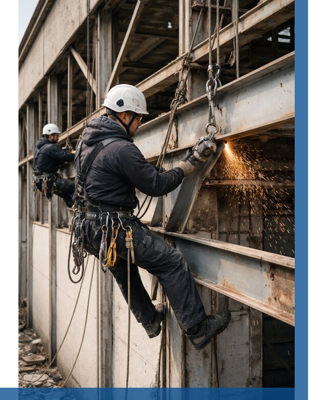 Демонтаж металлоконструкций на высоте в Люберцах от 6839р. |ВЫСОТНИК-Люб