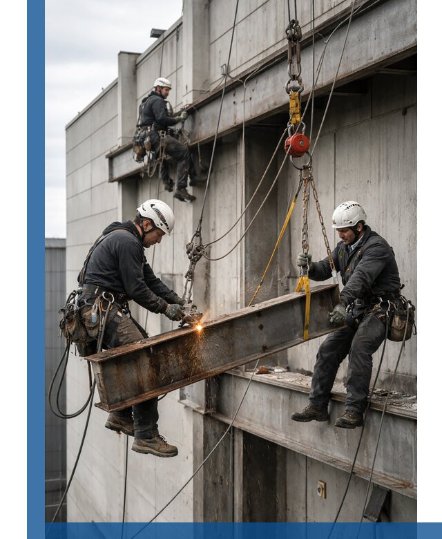 Демонтаж металлоконструкций на высоте в Люберцах под ключ