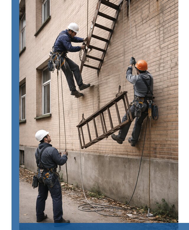 Демонтаж пожарной лестницы в Люберцах быстро и безопасно