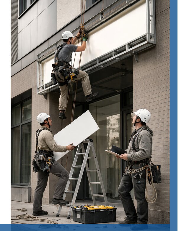 Монтаж светового короба в Люберцах от 6839 р. | ВЫСОТНИК-Люб