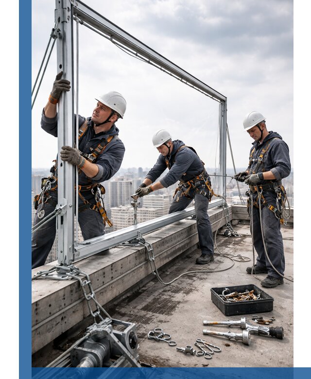 Монтаж крышных рекламных конструкций под ключ в Люберцах