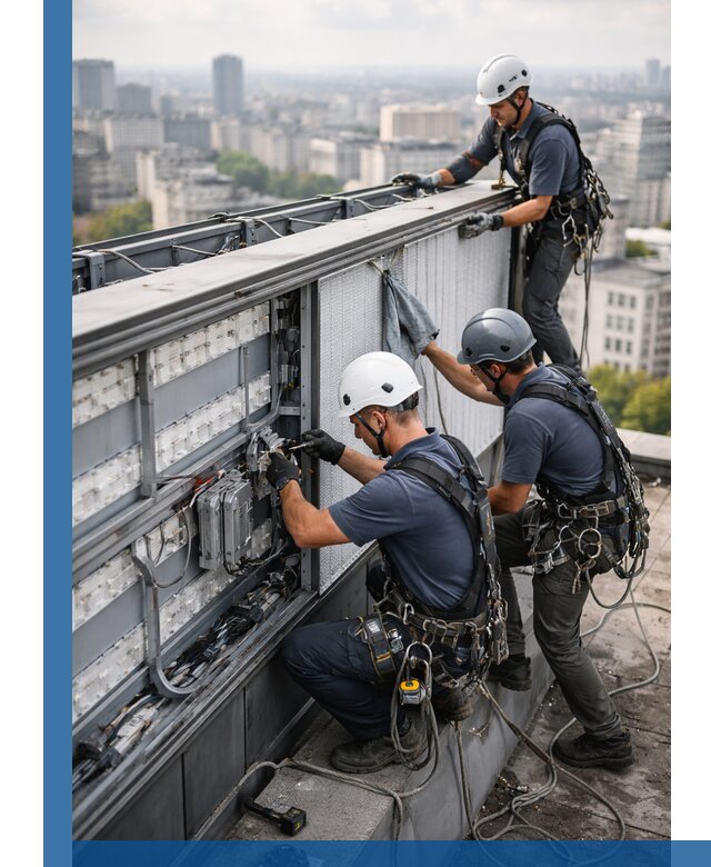 Профессиональное обслуживание крышной рекламы в Люберцах под ключ