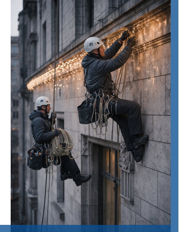 Монтаж новогодней иллюминации в Люберцах от 8943 р. | ВЫСОТНИК-Люб