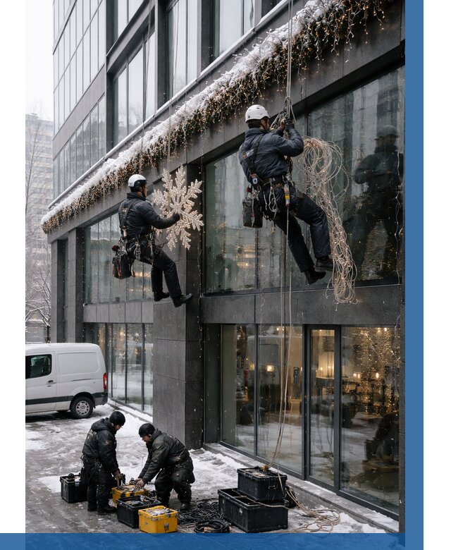 Демонтаж новогоднего оформления в Люберцах от 5787 р. | ВЫСОТНИК-Люб